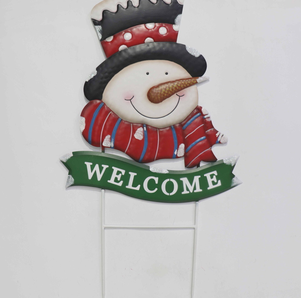 36" Welcome Snowman 