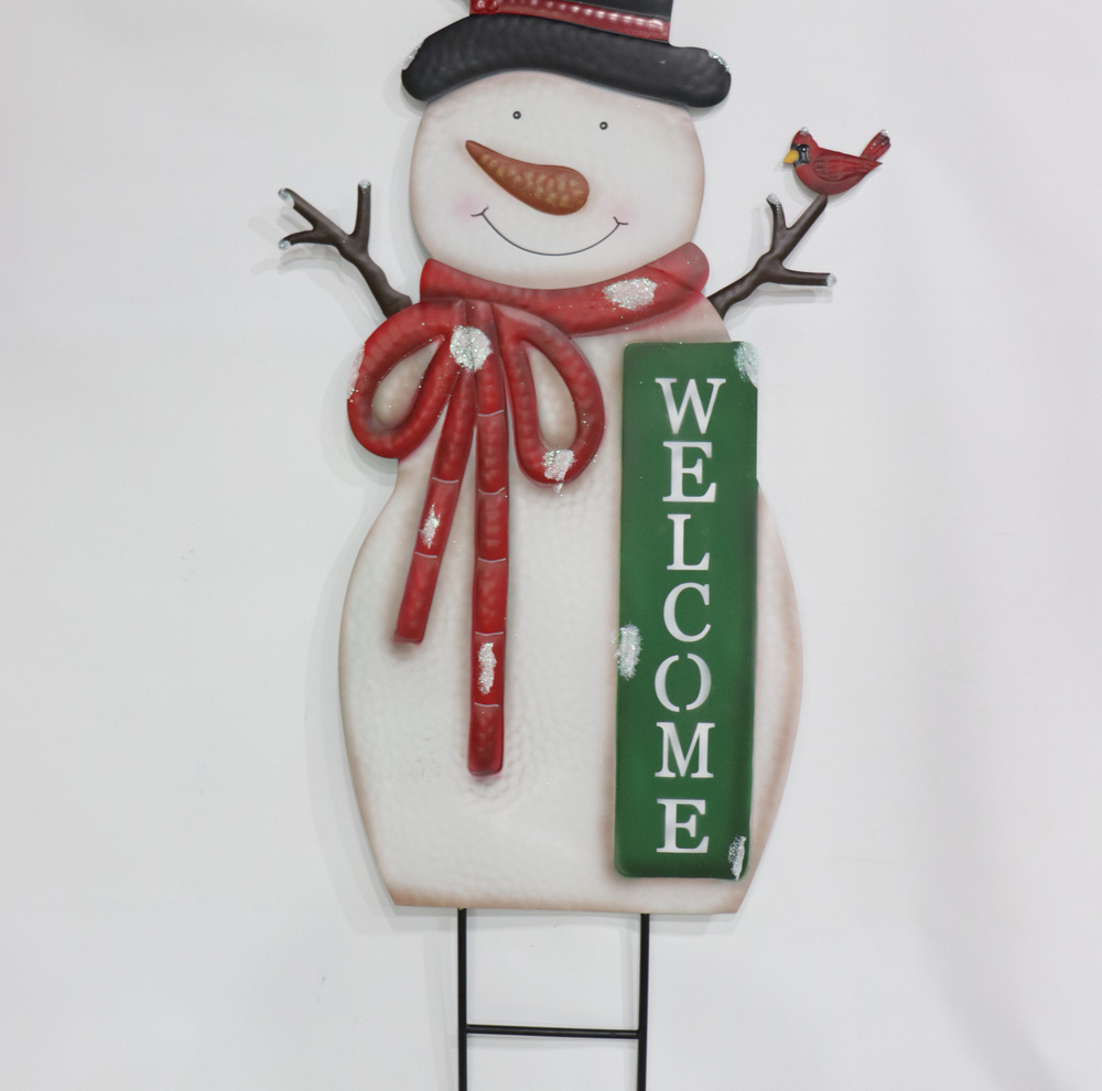 60" Welcome Snowman 