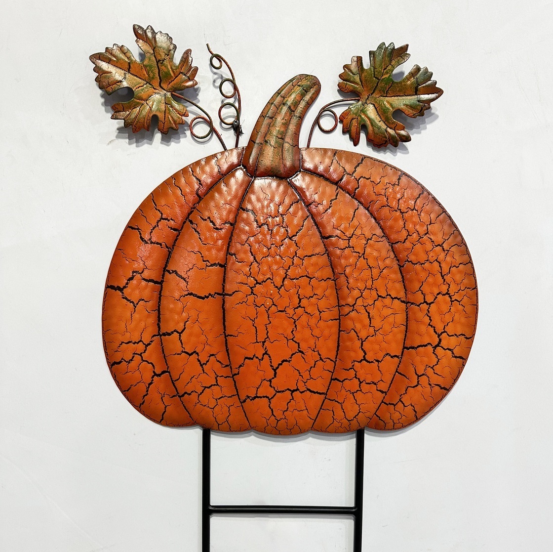 25" Orange Crackle Pumpkin