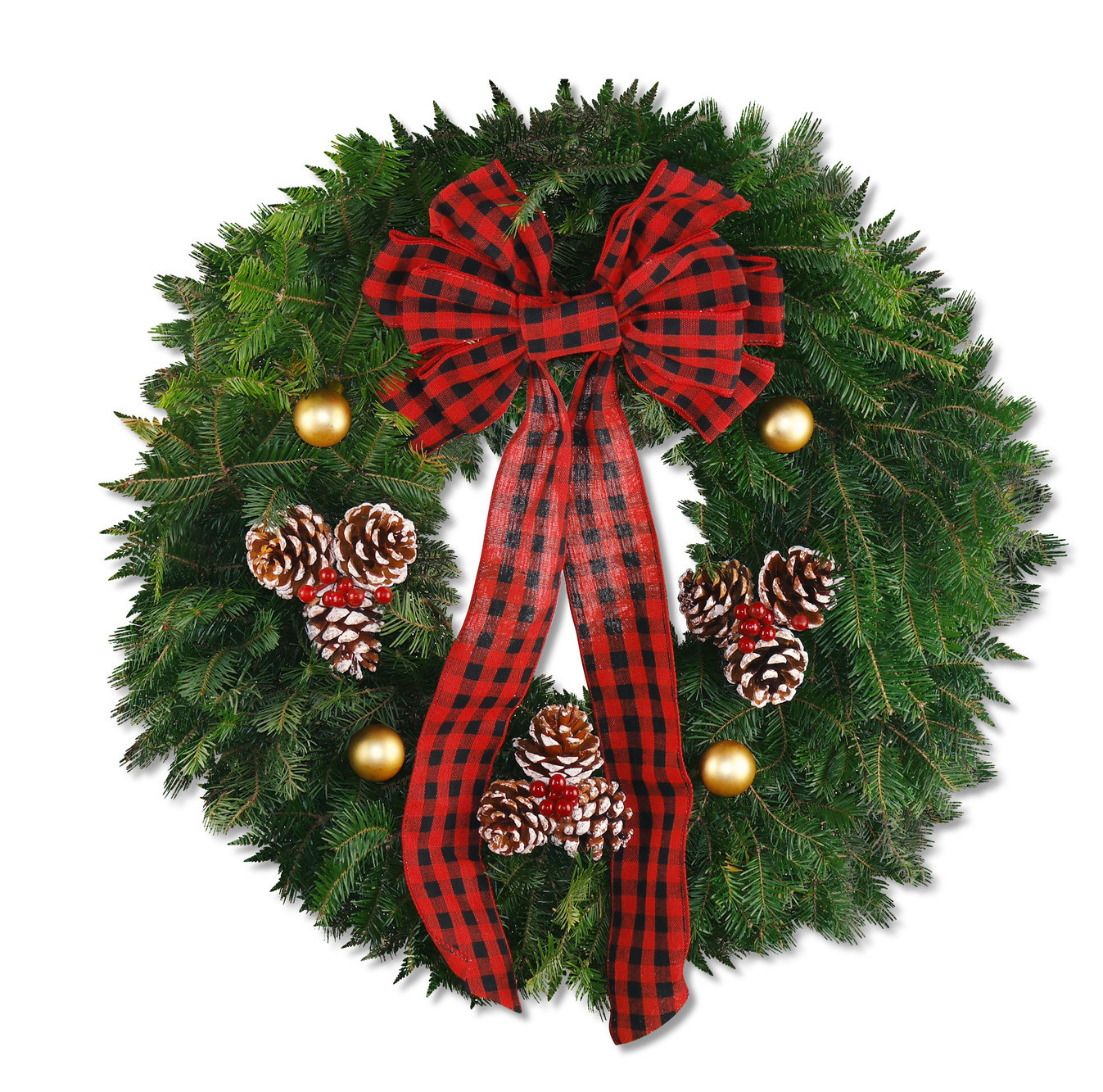 Buffalo Plaid Wreath